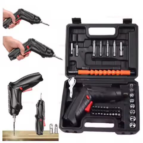47 in 1 Rechargeable 36V Cordless Electric Screwdriver Kit Lithium Battery Folding Power Tools for H