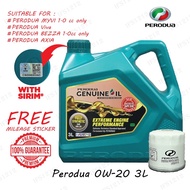 🇲🇾ORI SIRIM🔥 PERODUA FULLY 0W20 3L BEZZA 1.0 AXIA VIVA MYVI 1.0 ENGINE OIL 0W-20 SYNTHETIC 0W 20 NEW