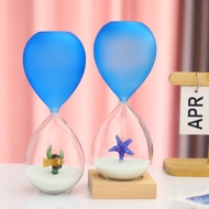 Color Block Personality Hourglass Timer Minimalist15Minute Birthday Gift Glass Ocean Home Decoration