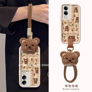 Cute Phone Case VIVO Y04s Y04 Y29s Y29t Y29 Y39 Y28 Y38 4G 5G New Cartoon Fashion Checkered Flower B
