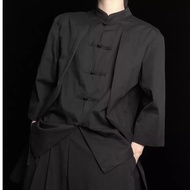 <901>SENCHI丨ชุดประจำชาติชุดจีน Hanfu เสื้อเชิ้ตระดับสูงของผู้ชายเสื้อคลุมญี่ปุ่นเคนโด้ใหม่สไตล์จีนชุ