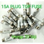 20 biji 15A Plug Top Fuse Plug top Fuse 15a