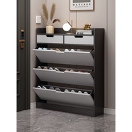[48H Shipping] 17cm Entrance cabinet with flip-door shoe rack, home-use integrated wall-mounted ultr