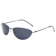 The Matrix Agent Smith Style แว่นกันแดดโพลาไรซ์ใหม่ Rivets Men Cinema Driving Titanium Frameless Pol