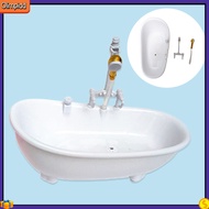 olimpidd|  Electric Doll Bathtub Exquisite Spouting Water Sound Portable Miniature Dollhouse Bathroom Bathtub for 1/6 Dolls