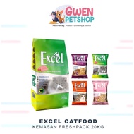👍👍 Excel Cat Dry Food 20kg - Makanan Kering Kucing (1 KARUNG)