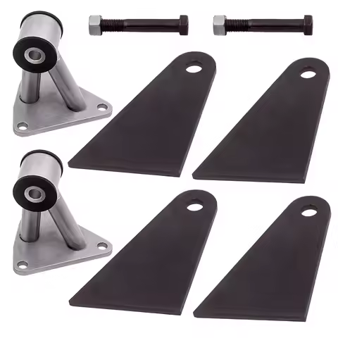 2 Pieces Engine Bracket Suitable For Sbc Hardware Included Bushing Base Steel Material For Chevy BBC