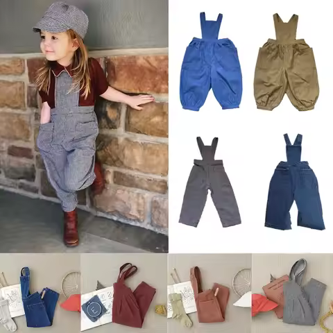 Jumpsuit for Girls Kids Strap Overalls Baby Romper New Autumn SP Bottoms Toddler Children Overall Bo
