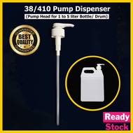 Pump Dispenser 38mm | Pump Head 5L Hand Sanitizer Pump Alcohol Liquid Detergent Disinfect Sabun liquid 1L to 5L Drum Pam
