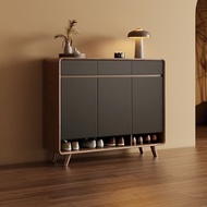 Shoe Cabinet Large Capacity Household Entrance Indoor Foyer Storage New Solid Wood Storage Cabinet