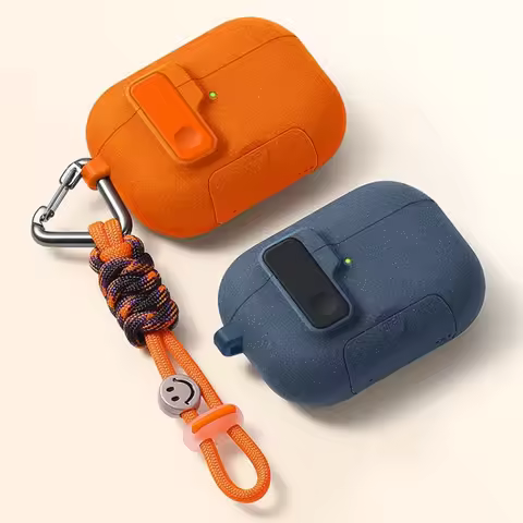 2025 For re Lock & Lanyard AirPods Pro 3 Case with SecuFor AirPods Pro3 Case Protective Cover with P