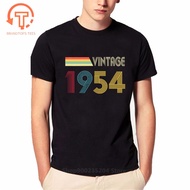 Made in 1954 T-Shirt Born 66th Year Birthday Age Present Vintage Funny Mens Gift Cool Casual pride t