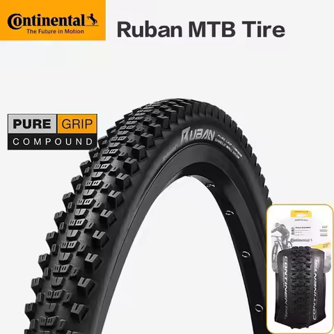 Continental Ruban MTB Tyre 27.5/29x2.1/2.3 Tubeless Ready Folding Tire Pure Grip Compound Shield Wal
