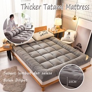 Tatami Mattress Topper Topper Tilam Single Queen Velvet Soft Tilam Foldable Mattress Floor Mattress