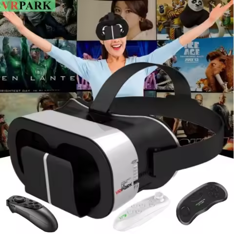 V5 4K Virtual Reality VR Glasses IMAX 3D Video Google Cardboard Box VR Headset Helmet for Max 6.7" P
