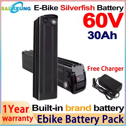 Silverfish Electric Bike battery 60v30ah Lithium Batterij Van 60V 20ah 40ah 50ah Elektrische Fiets C