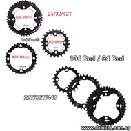 22T | 32T | 42T - 44T Triple Crank 104bcd/64 Bcd Chain Ring Replacements