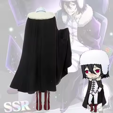 g'7,n\5;e,8\v,5/Hot Toys Fyodor Dostoevsky Cosplay Anime Bungo Stray Dog Role Play Costume Cloak Top