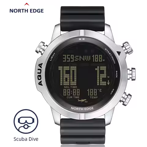 Multifunctional Outdoor Waterproof Smart Dive Computer Watch, Altimeter Barometer Compass Thermomete