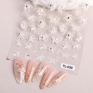 5D flower nail stickers, nail stickers