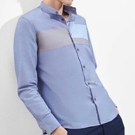 G2000 Men's Long Sleeve Shirt (SMART FIT) Grey