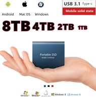 ◑ High Speed PSSD 8TB 4TB 2TB 1TB SSD External Hard Drive SSD TYPE-C Mobile External Solid State Drives for Laptops Desktop