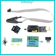 KOKO 1 Set CH341A USB Programmer Package for EEPROM BIOS with 1 8V Adapter SOIC8 Test Clip and SOP8 