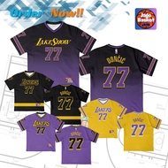 Vintage Retro Oversize Streetwear Hustler LA L4ker5 D0nc1c Jersey - Lebr0n J4mes - Retro Oversize Bo