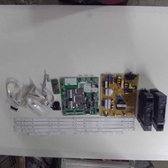 LG 49UN7200PTF 49" TV MAIN BOARD, POWER SUPPLY, POWER BUTTON, WIFI CARD, RIBBON CARD, BACKLIGHT AND 