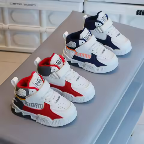 Fashion Sneakers For Kids Trend Fashion Basketball Shoes For Boy Soft-soled Anti-slippery Children's