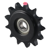 BLUECALDON Chain Idler Sprocket, 13 Tooth 10mm Bore 1/2" Pitch Convex Idler Gear, Durable C45 Carbon