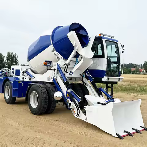 Automatic Self Loading 3.5M3 Capacity Mobile Concrete Mixer Truck Machine for Building