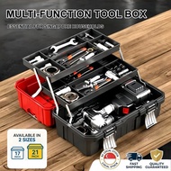 Multi-function Tool Box 17/21 Inch Heavy Duty Household Toolbox Durable Tool Storage Case