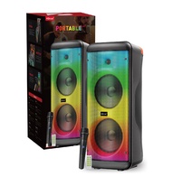 ลำโพงบลูทูธ รุ่น KTS-2296 แถมไมค์ลอย+รีโมท ดอกลำโพง8นิ้ว2ดอก ปรับ BASS/TREBLE/ECHO ได้ รองรับAUX TF