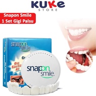 KUKE Snap On Smile Original 100% Sepasang Gigi Palsu Silicon 1 Set Ata