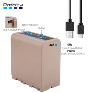 9800mAh NP-F970 Replacement Battery PD 20W PD Fast Charging for Sony Camcorder Video Light Monitor N