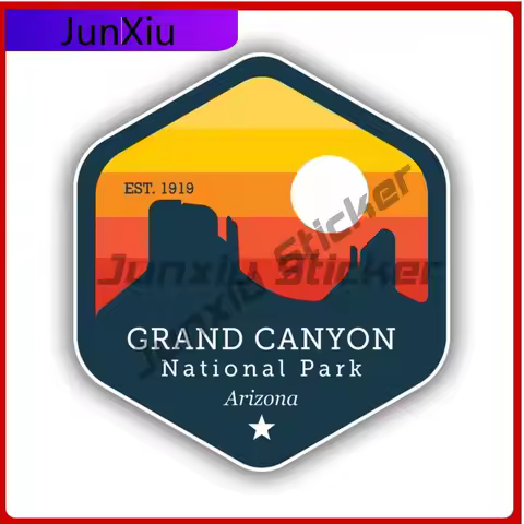 Grand Canyon National Park Sticker Creative Decals Arizona Colorado River Grand Canyon Anime Style L