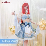 UWOWO Game Genshin Impact Fanart Cosplay Nilou Maid Ver Cosplay Costume Nilou Maid