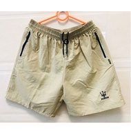 Summer shorts men's casual cropped pants men's sports beach pants mid pants loose sports breathable 