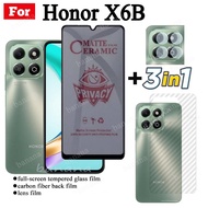 3 IN 1 Honor X6B X6 B X 6B Anti-Spy ความเป็นส่วนตัวเซรามิคฟิล์มสําหรับ Honor X8B X8A X7B X 7B 5G X7A