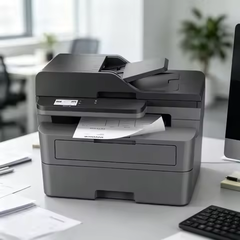 Compact Monochrome All-in-One Laser Printer with Wireless Copy Scan Fax Duplex Black & White