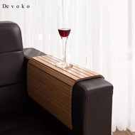Devoko Sofa Arm Tray Couch Arm Table Rectangle Sofa Arm Table Drinks Foldable Multipurpose TV Table 