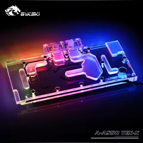Bykski Full Coverage GPU Water Cooling Block For VGA ASUS EX-RX580 2048SP-8G Graphics Card Heatsink 