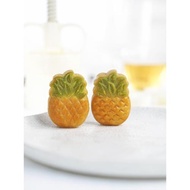 菠蘿月餅模具綠豆糕手壓模25g中秋網紅鳳梨廣式水果家用烘焙小號