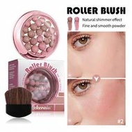Lakerain ROLLER BLUSH Ball Blush Powder Pearl Blush Fine Brightening Exquisite Makeup For Women