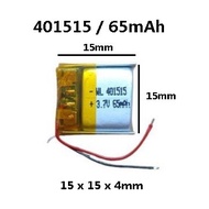 Rechargeable Battery 401515  Battery 65mAh Li-Polymer 3.7V For Replacement MP3 Toys Headphone Blueto