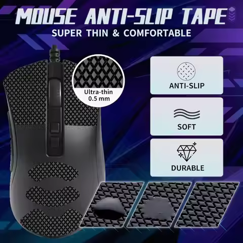 Premium Anti-Slip Grip Tape# For Razer DeathAdder V2 Pro – Breathable Sweat-Absorbent Film, Gaming E