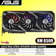 ASUS STRIX-RTX3090-O24G-GAMING OC 24GD6X (3 FAN/10496 CUDA/328 TMU/112 ROP/384 BIT/19.5Gbps) GRAPHIC