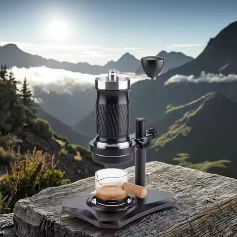 STLF Portable espresso machine, hand-cranked espresso machine
