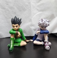 [保存良好] 全職獵人 小岡 小剛 小傑 奇犽 基路亞 坐姿 公仔 扭蛋 hxh Hunter x Hunter gashapon Gon and Killua sitting figure